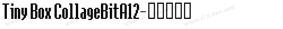 Tiny Box CollageBitA12字体转换